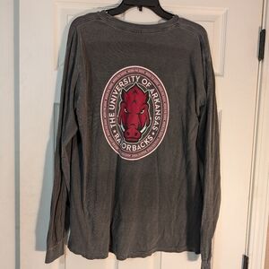 Houndstooth Men's Long Sleeve Razorback T-shirt Size L